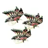 Brosa fluture colorat din metal, model 2