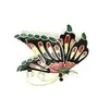 Brosa fluture colorat din metal, model 2