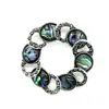 Brosa / Pandantiv rotund cu scoica abalone - 46mm