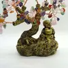 Copac Feng Shui Buddha cu pietre semipretioase 20cm