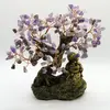 Copac Feng Shui Buddha cu pietre semipretioase de Ametist 20cm