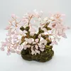 Copac Feng Shui Buddha cu pietre semipretioase de Cuart roz 20cm