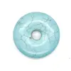 Pandantiv piatra pi donut turcoaz 43mm