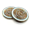 Suport lemn ardere betisoare parfumate rotund cu elefant, bleu - 8cm
