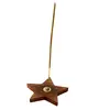 Suport lemn ardere betisoare parfumate, Stea cu Yin Yang - 10cm