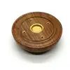 Suport lemn ardere betisoare si conuri parfumate, rotund - 7,5cm