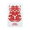 Card Feng Shui din plastic Amuleta Dubla Fericire si Floare de Prun