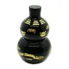 Statueta Feng Shui Wu Lou din obsidian cu simboluri, mare - 12cm