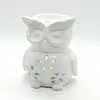 Vas aromaterapie din ceramica, Bufnita alba 10cm