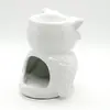 Vas aromaterapie din ceramica, Bufnita alba 10cm
