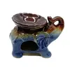 Vas aromaterapie din ceramica, elefant cu trompa ridicata, model 4