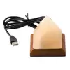 Veioza / Lampa din sare de Himalaya cu USB - Piramida 0,5 Kg