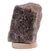 Veioza / Lampa de sare din Praid pe suport din lemn 1-2 Kg