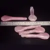 Piatra Gua Sha din Cuart roz pentru masaj - 10,5cm, model 7