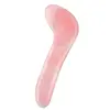Piatra Gua Sha din Cuart roz pentru masaj - 11,2cm, model 10
