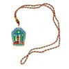 Pandantiv amuleta Feng Shui Kalachakra Stupa pentru contracararea accidentelor + snur, imagine 3