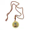 Pandantiv amuleta Feng Shui Kalachakra Stupa si Dublu Dorje + snur, imagine 3
