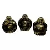 Set 3 Statuete Feng Shui Buddha Omerta in bronz - 6,5cm
