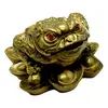 Statueta Feng Shui Broasca cu pepite din bronz - 6cm, imagine 2
