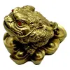 Statueta Feng Shui Broasca cu pepite din bronz - 6cm