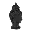 Statueta Feng Shui Buddha din rasina, negru - 15cm, imagine 2