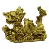 Statueta Feng Shui Dragon cu perla nemuririi din rasina 6,5cm, model 1