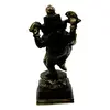 Statueta Feng Shui Ganesh pe postament in bronz - 14,5cm, imagine 3