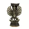 Statueta Feng Shui Vishnu pe Pasarea Garuda din bronz - 20cm