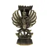 Statueta Feng Shui Vishnu pe Pasarea Garuda din bronz - 20cm