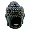 Vas aromaterapie din ceramica cu model Buddha, mare - albastru-cenusiu, imagine 3