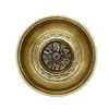 Bol tibetan cantator Nepal cu perna colorata - Mantra OM MANI PADME HUM in relief, 11cm