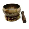 Bol tibetan cantator Nepal cu perna colorata - Nodul Mistic, 11,5cm, imagine 2