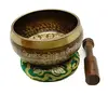 Bol tibetan cantator Nepal cu perna colorata - Nodul Mistic, 11,5cm, imagine 4