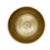 Bol tibetan cantator Nepal cu perna colorata - Ochii lui Buddha, 11,5cm, imagine 2