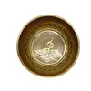Bol tibetan cantator Nepal cu perna colorata - Ochii lui Buddha, 8cm, imagine 2