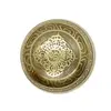Bol tibetan cantator Nepal cu perna colorata - Ochii lui Buddha, 8cm, imagine 4