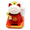 Pisica norocoasa Maneki Neko alba 11cm - solara