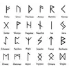 Set 25 rune gravate din onix negru - dreptunghi, Tip piatra: Onix, imagine 4