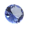 Cristal decorativ din sticla K9, diamant, mare - 6cm, albastru