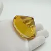 Cristal decorativ din sticla K9, diamant, mare - 6cm, amber, imagine 3