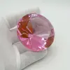 Cristal decorativ din sticla K9, diamant, mare - 6cm, roz, imagine 2