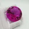 Cristal decorativ din sticla K9, diamant, mare - 6cm, siclam, imagine 2