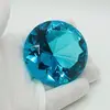 Cristal decorativ din sticla K9, diamant, mare - 6cm, turcoaz, imagine 2