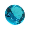 Cristal decorativ din sticla K9, diamant, mare - 6cm, turcoaz