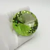 Cristal decorativ din sticla K9, diamant, mare - 6cm, verde deschis, imagine 2