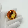 Cristal decorativ din sticla K9, diamant, mediu - 4cm, amber, imagine 2