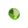 Cristal decorativ din sticla K9, diamant, mediu - 4cm, verde deschis