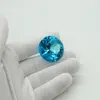 Cristal decorativ din sticla K9, diamant, mic - 3cm, turcoaz, imagine 2