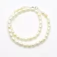 Colier perle de cultura lunguiete 7-9mm, albe