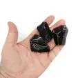 Obsidian negru brut 30-35g, imagine 3